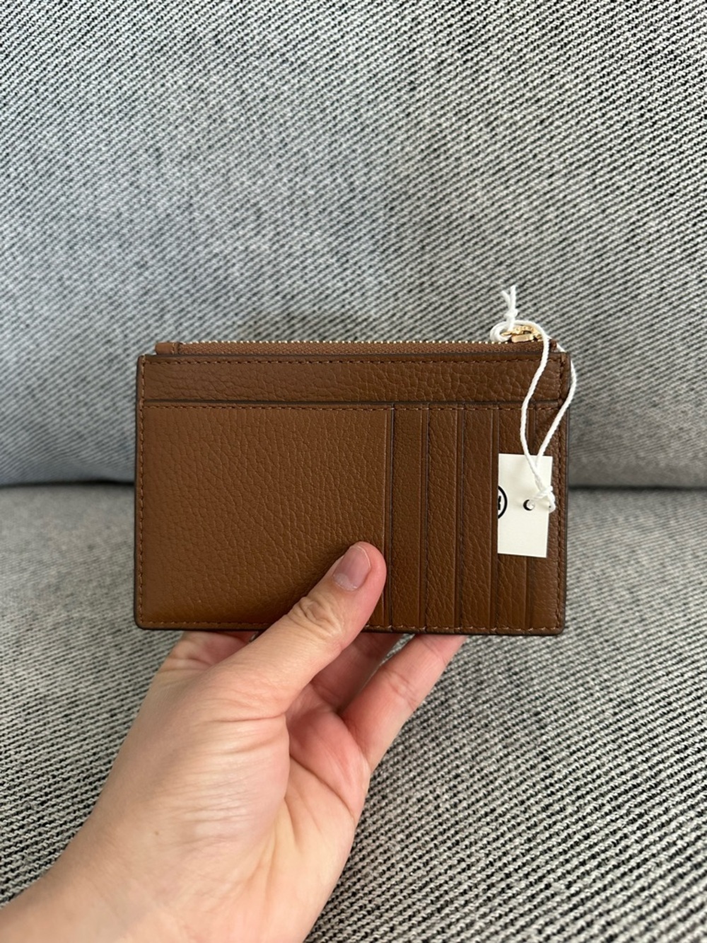 NWT Tory Burch Britten Zip card case Pebbled Leather 141006 - Picture 4 of 8